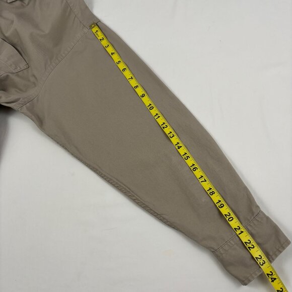 Pendleton Shirt Button Down Long Sleeve Solid Tan Beige Men's Large - Picture 11 of 13